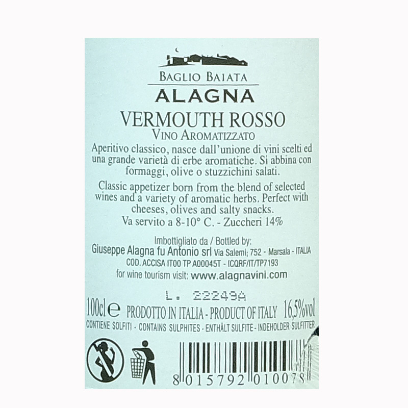 Baglio baiata Alagna vermouth rosso b